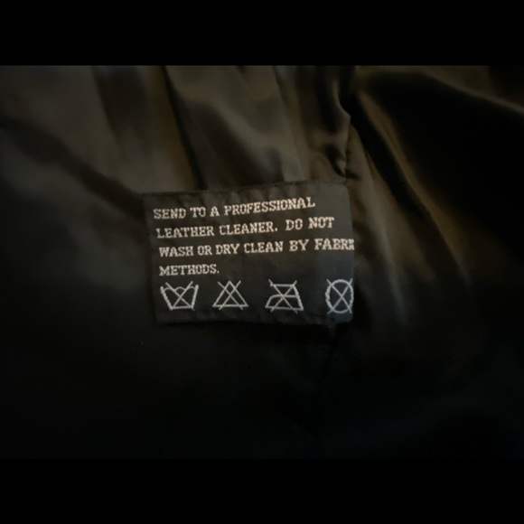 Leather anorak jacket with faux fur collar - Picture 5 of 7